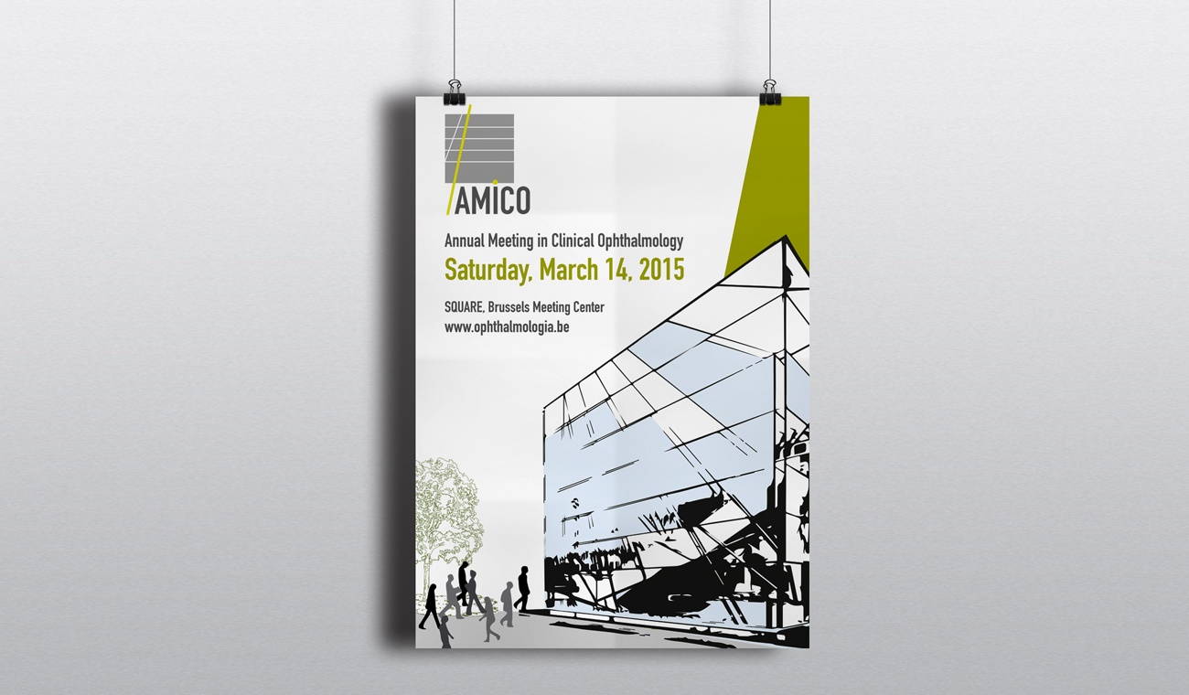 Ontwerp affiche voor het AMICO 2015 congres