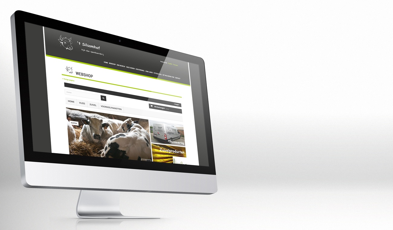 Opmaak en uitwerking website met webshop Silsomhof